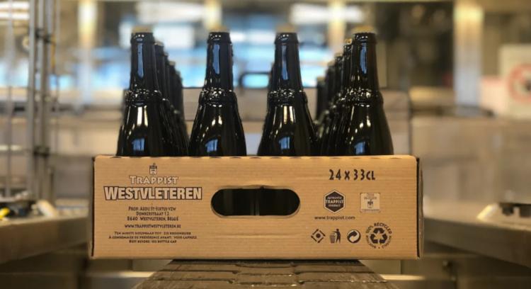 Westvleteren Trappistenbier in doos voor verzending