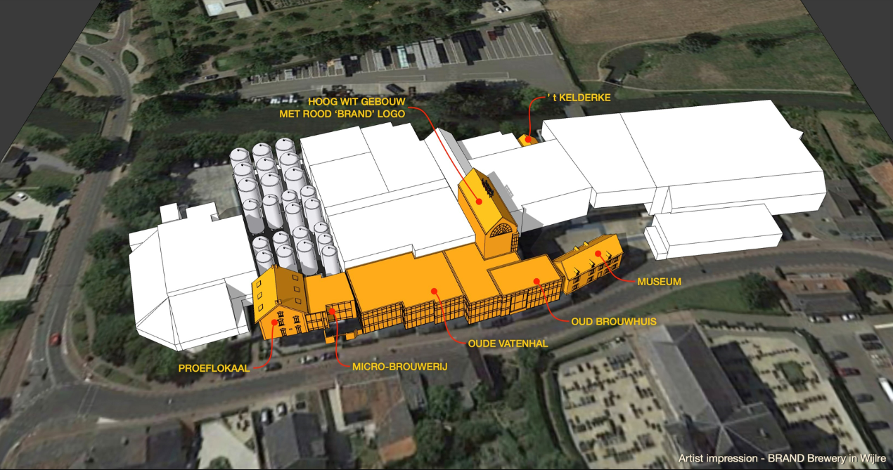 Brand brouwerij gebouwen in 2022