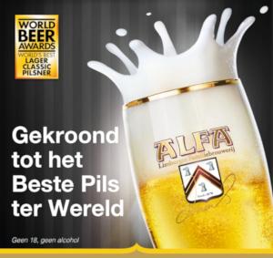 Alfa Edel Pils is het beste pils ter wereld