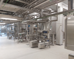 Binnen in de Lindemans Satellite Brewery