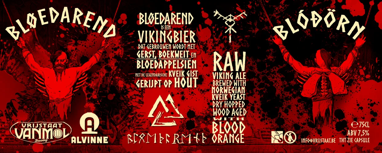 Bloedarend bier etiket