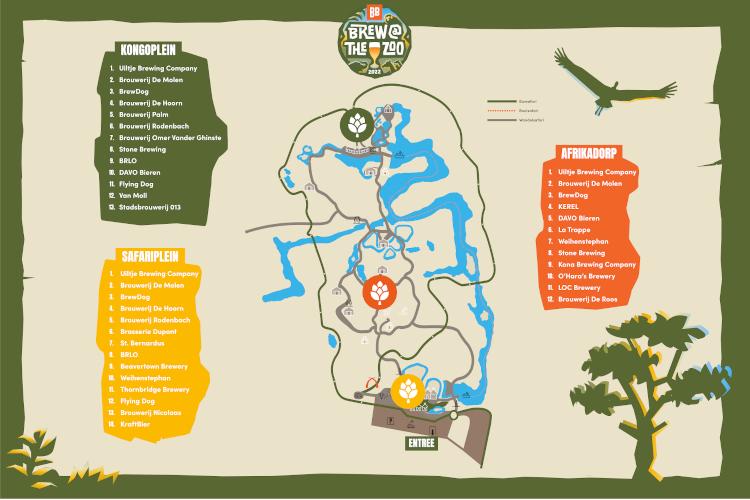Brew at the Zoo plattegrond