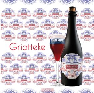 Griotteke fles en glas