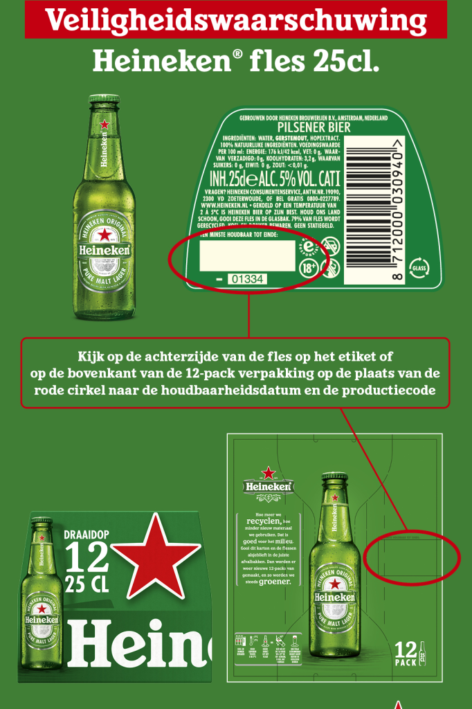 Uitleg voor productiefout Heineken