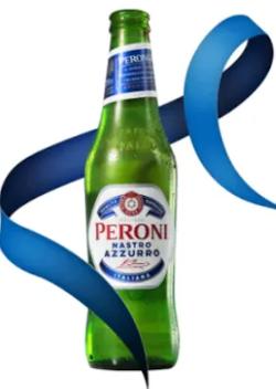 Peroni flesje met ribbon