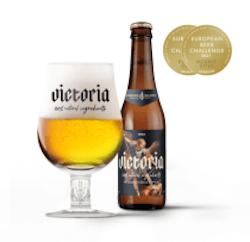 Victoria bier flesje en glas