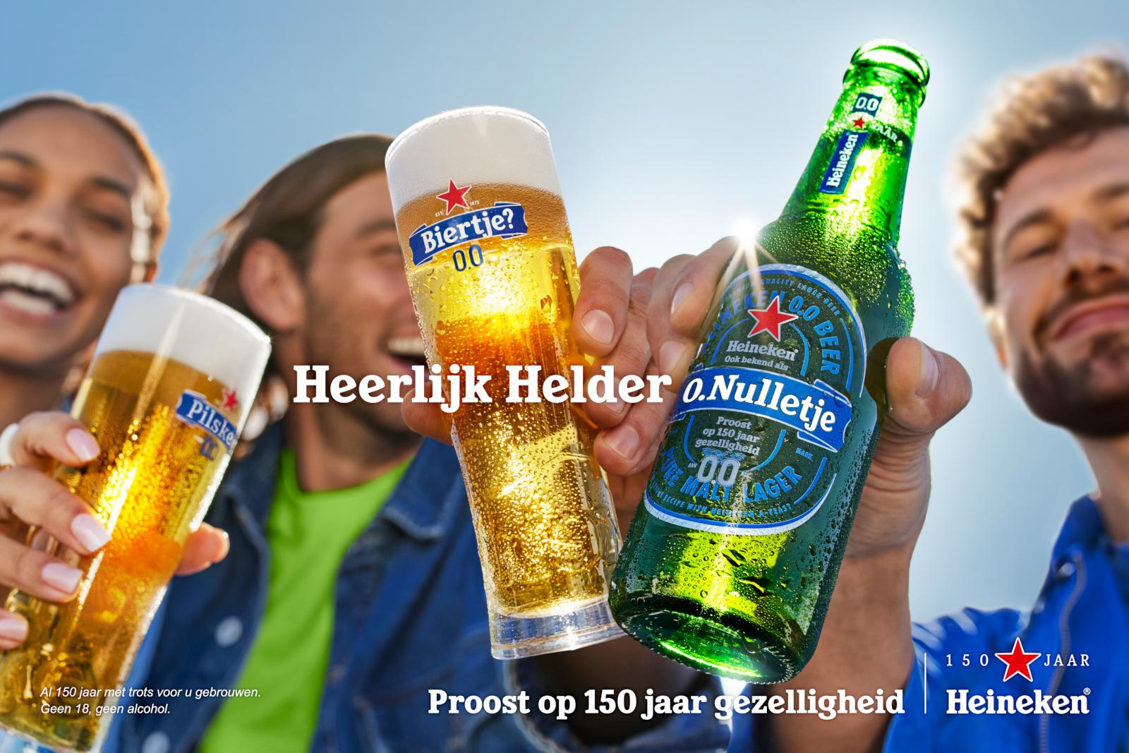 150 jaar heineken campagne ook voor Heineken 0.0
