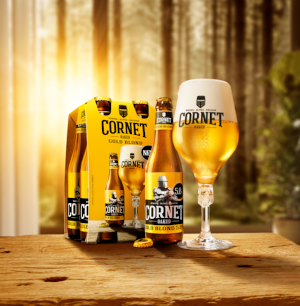 Cornet Gold Blond bier 4pack en glas