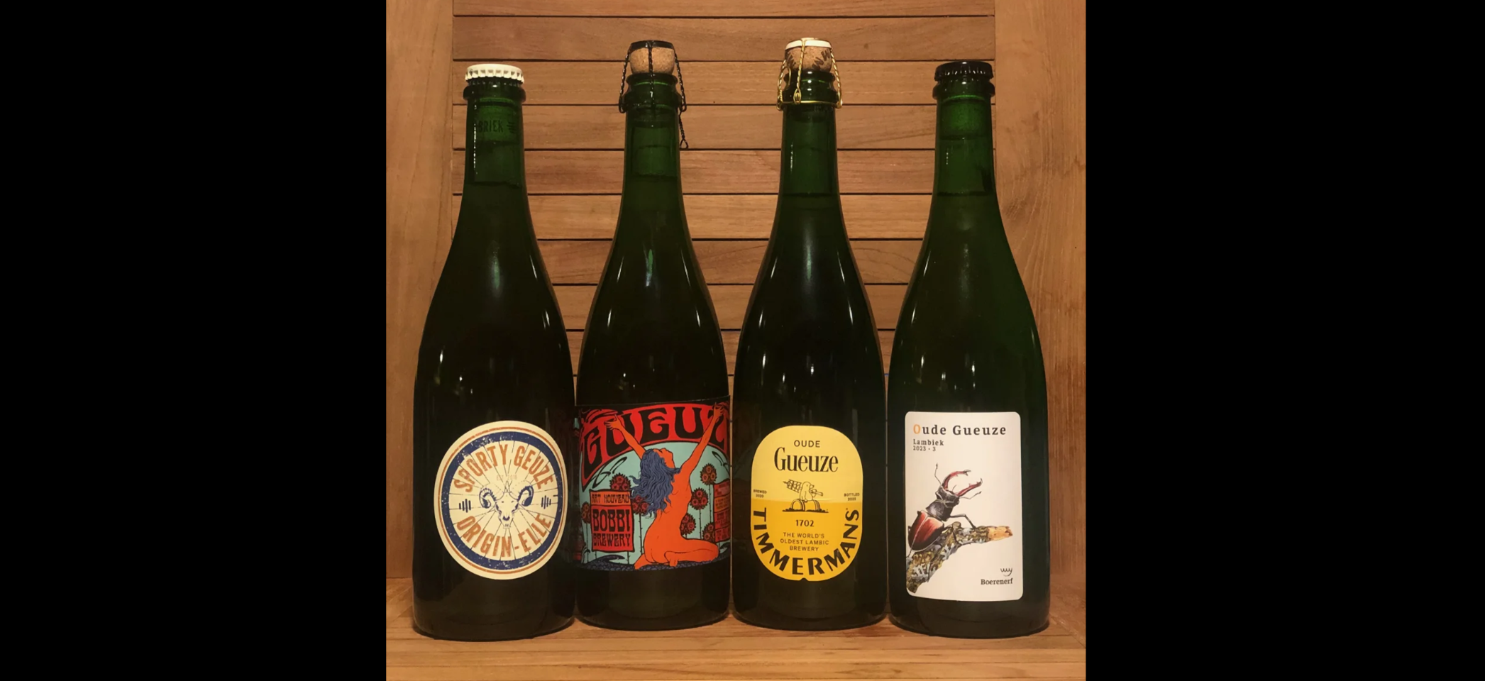 De vier geuzes die deelnamen aan de verkiezing