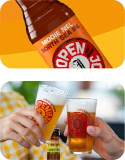 Jopen bier foto flesje en foto proost