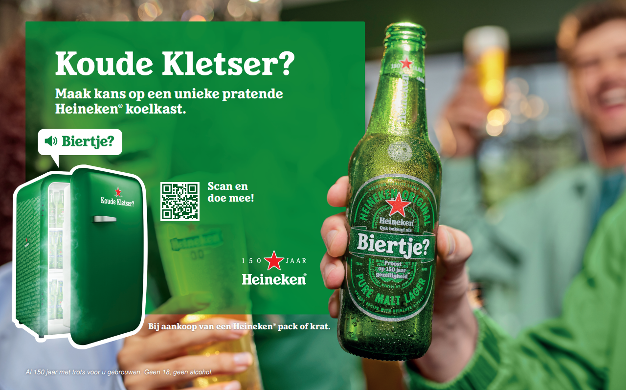 Koude Kletser Heineken koelkast winnen
