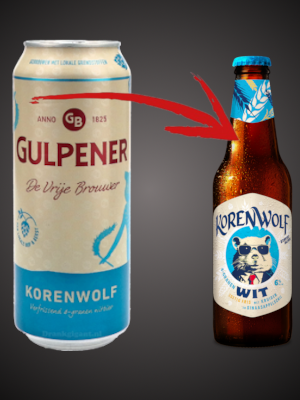 Oude en nieuwe Korenwolf bier