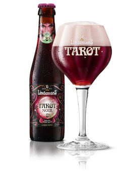 Tarot Noir flesje en glas