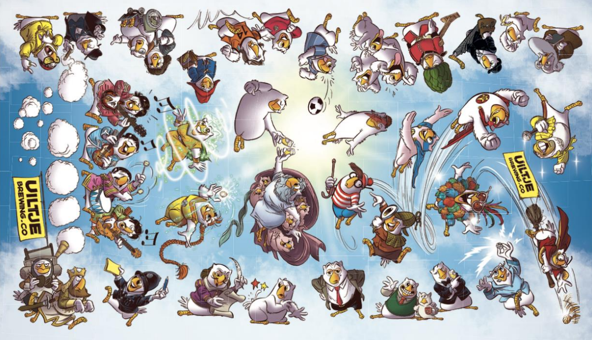 Uiltje Brewing artwork in Londense bar