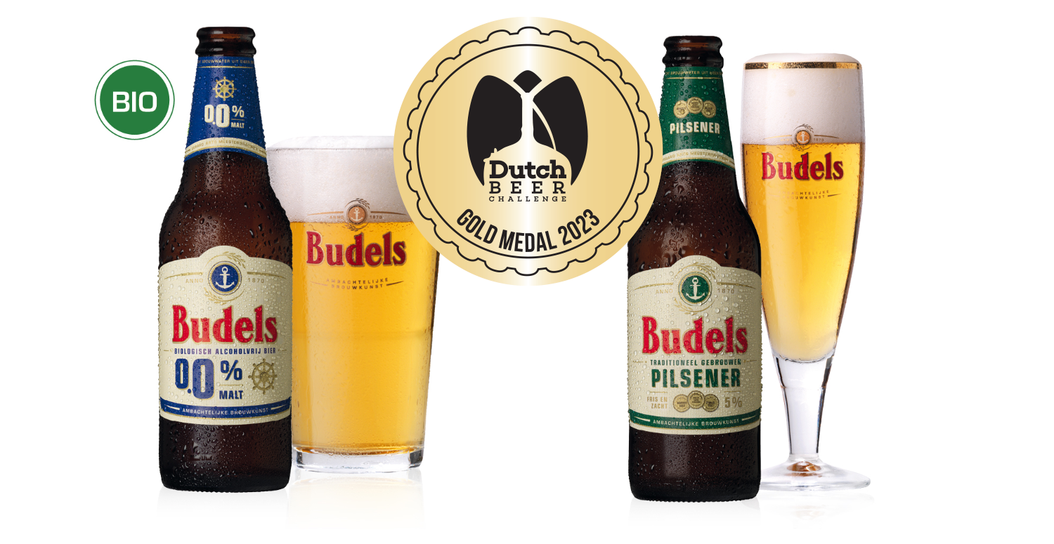 Winnende bieren van Budels tijdens Dutch Beer Challenge 2023