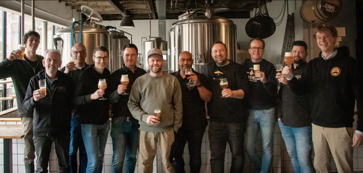 brouwers uit 5 hanzesteden met kontor tripel