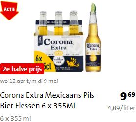 Corona sixpack met flesjes van 355ml