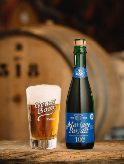 50 jaar Boon jubileumbier flesje en jubileum glas