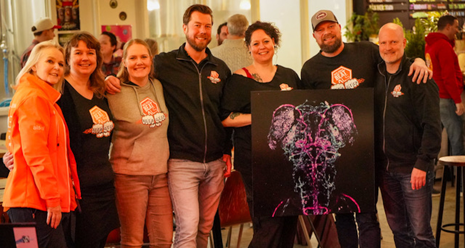 BGBALS team presenteert kunstwerk Frank Bos