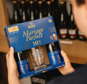 Bierpakket met Mariage Parfait 10 en het jubileumglas voor 50 jaar Boon