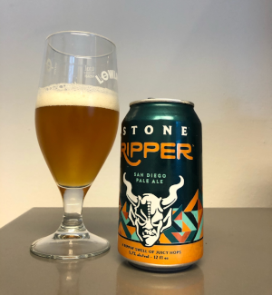 Stone Ripper bier uitgeschonken