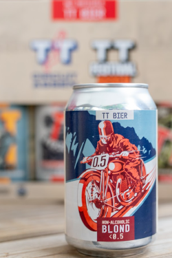 TT Bier Non-Alchoholic Blond blikke voor een sixpack met ander TT Bier