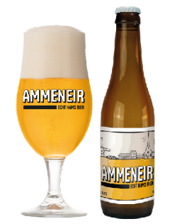 ammeneir bier flesje en glas