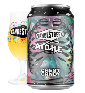chest candy blikje en glas