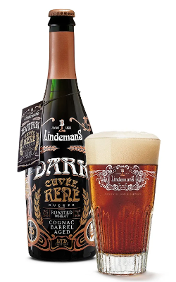 Dark Cuvee Rene fles en glas