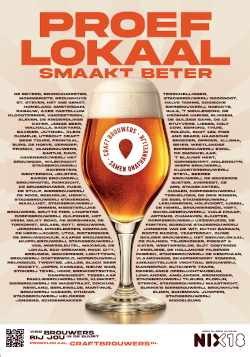 proef lokaal smaakt beter poster craft brouwers 2026