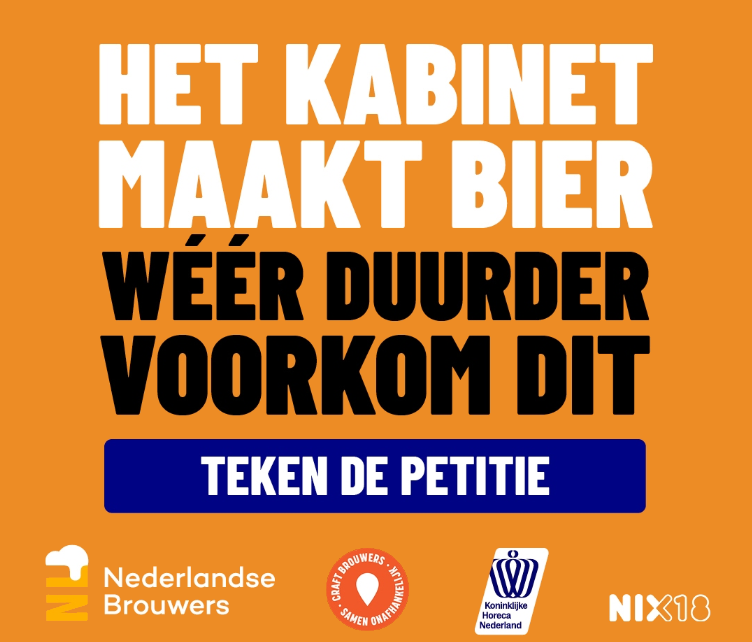 Petitie tegen verdere bierbelastingen