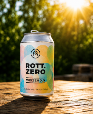 rott zero bier in de zon