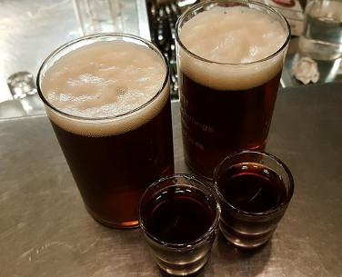 Bier met shotjes