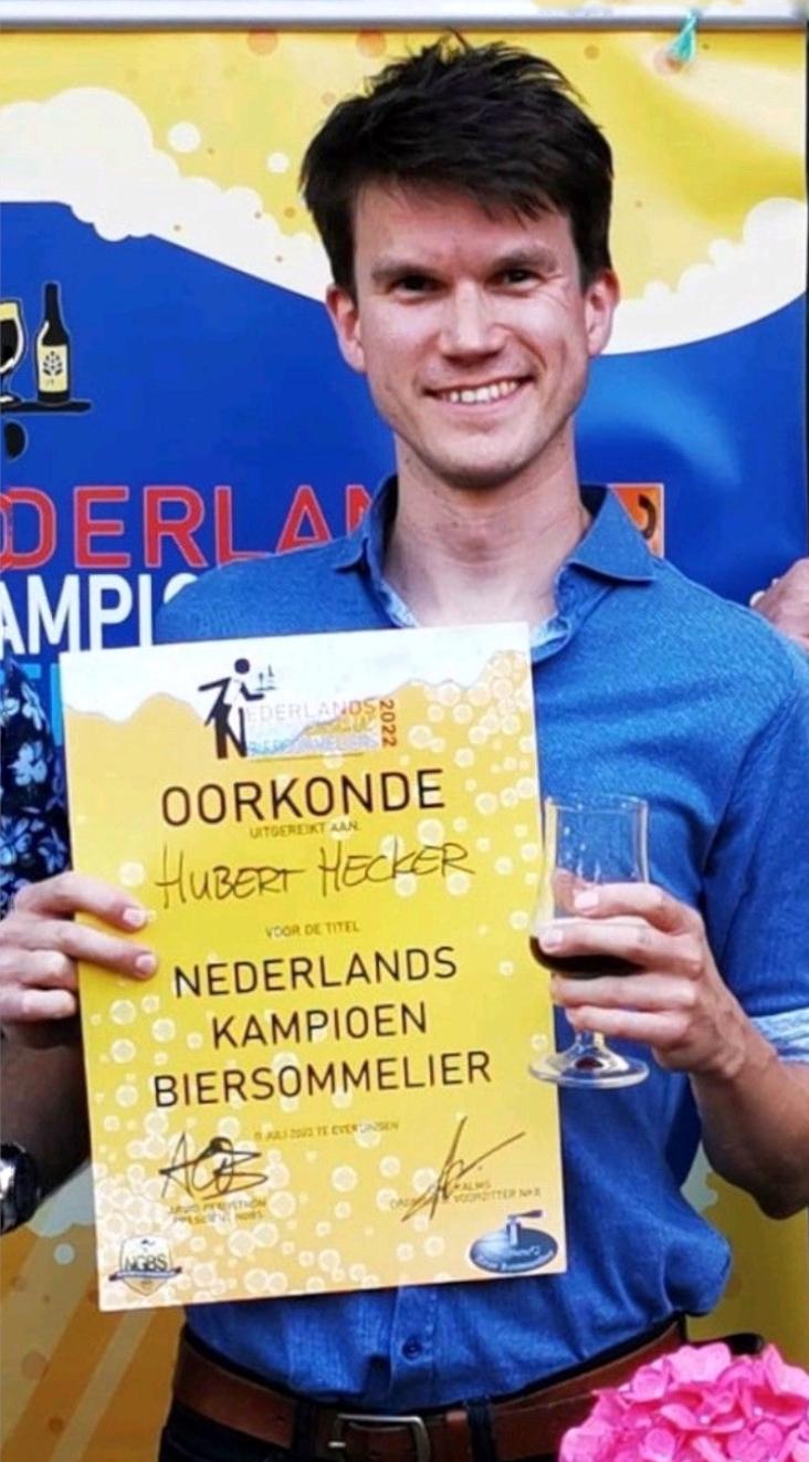 Hubert Hecker is Nationaal Kampioen Biersommelier