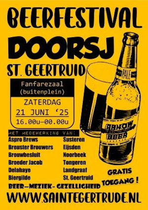 Doorsj festival met bier 2025 poster