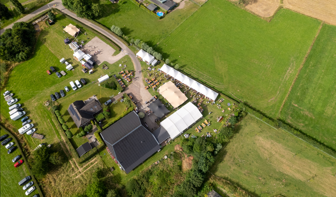 bronckhorster craft beer festival vanuit de lucht