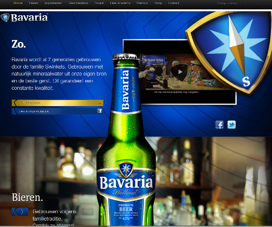 nieuwe site van bavaria bier