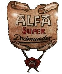 Oud logo van Alfa Super Dortmunder Oud logo van Alfa Super Dortmunder