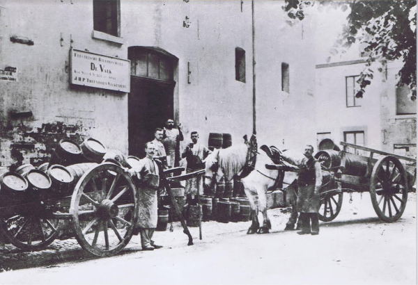 Buiten bij Brouwerij de Valk in Valkenburg