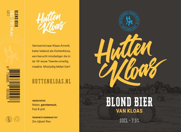 Etiket van Huttenkloas Blond Etiket van Huttenkloas Blond