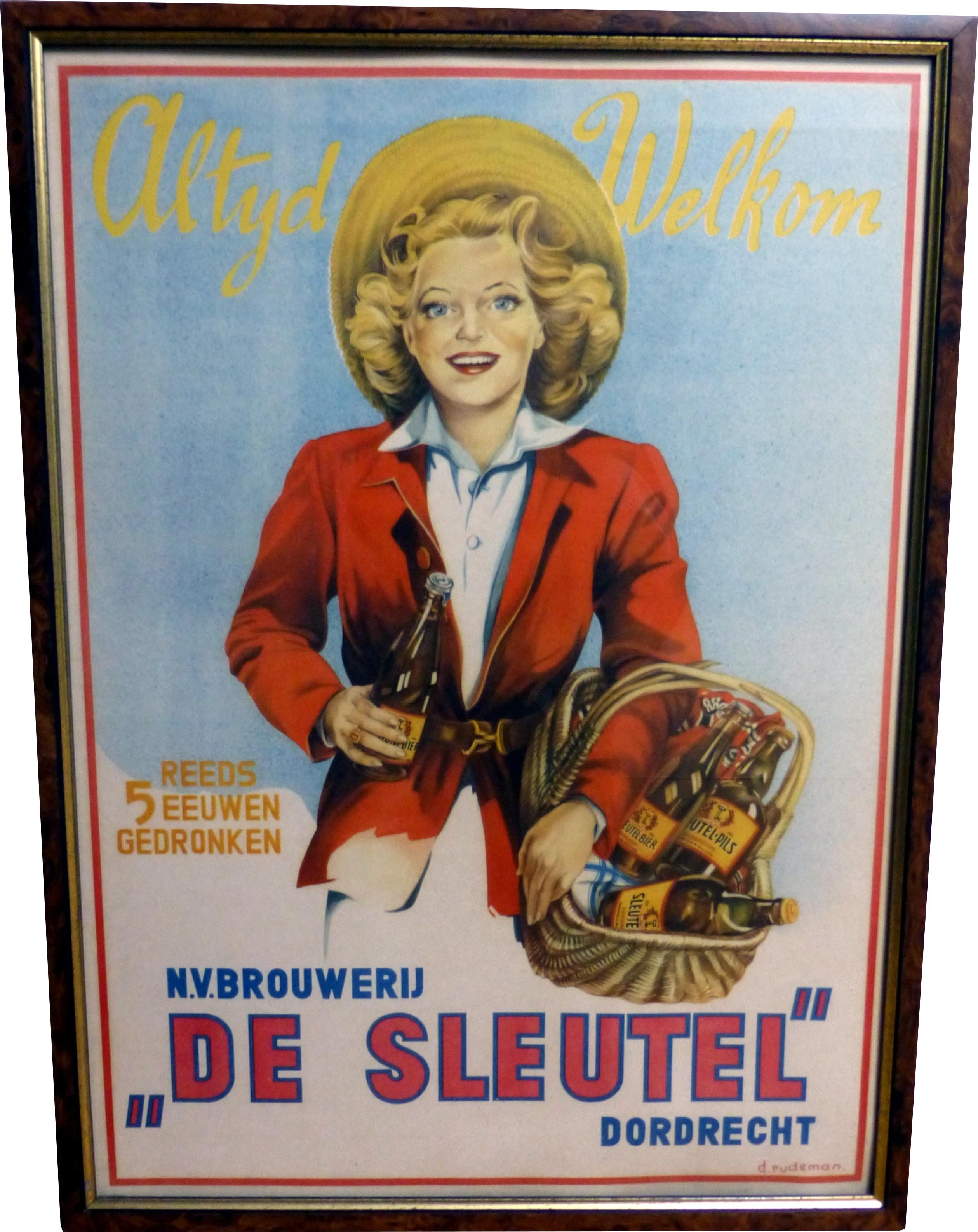 reclame van brouwerij de sleutel