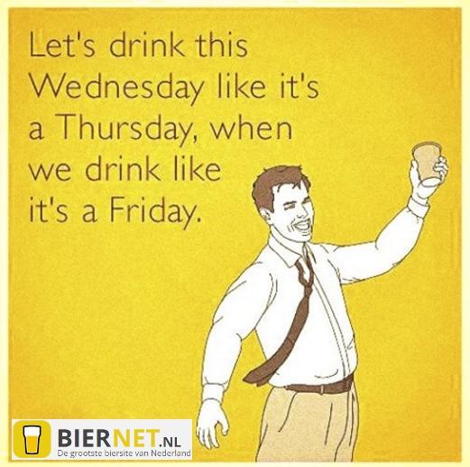 Drinken op woensdag