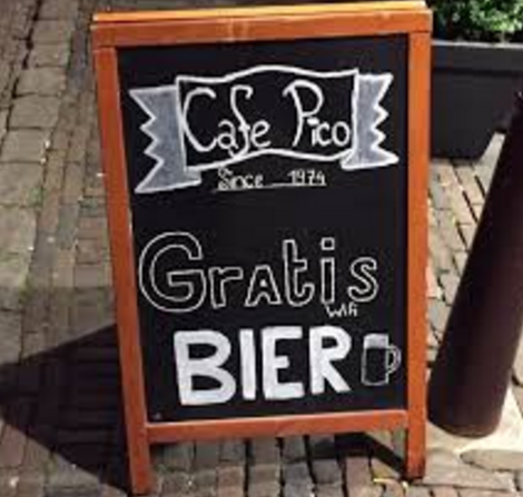 Gratis bier!!!  Gratis bier!!!