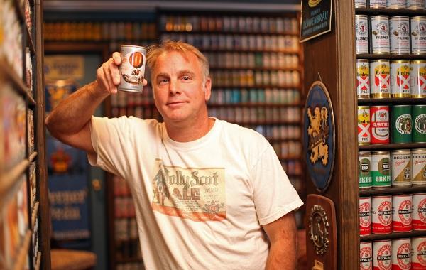 Jeff Lebo bierblikjes verzamelaar