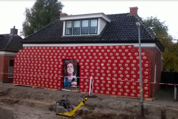 Amstel muur in Middelstum Amstel muur in Middelstum