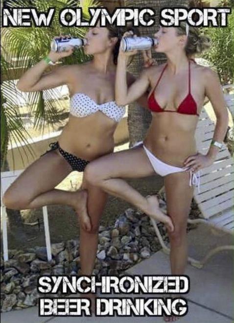 Synchroon bier drinken