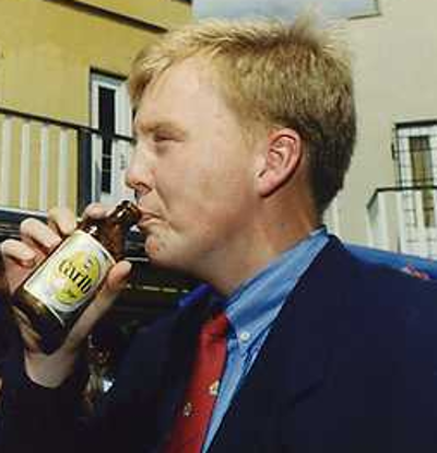 Willem-Alexander in zijn jonge jaren