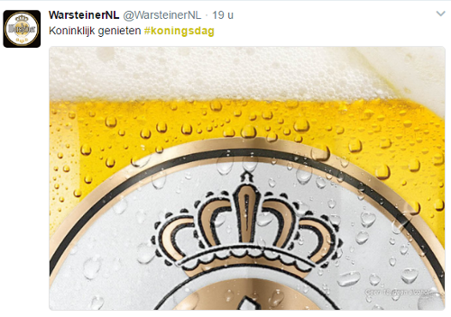 Warsteiner Koningsdag 2017 inhaker