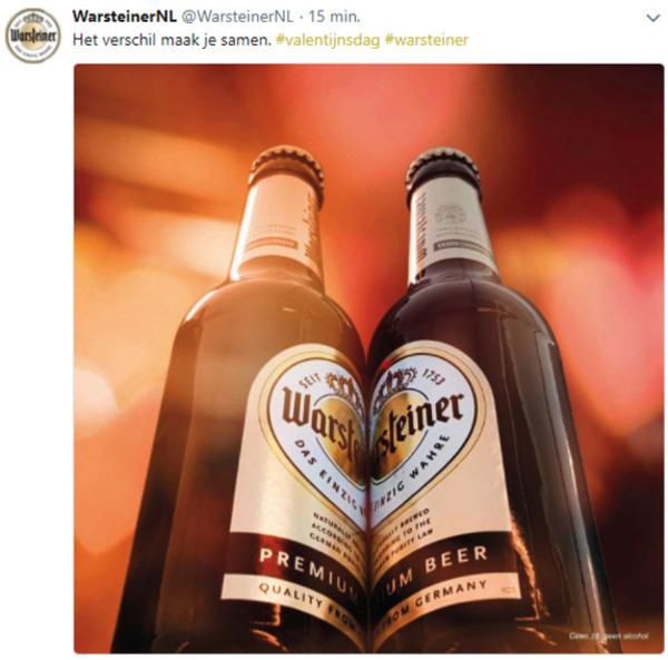 Warsteiner tijdens valentijnsdag Warsteiner tijdens valentijnsdag