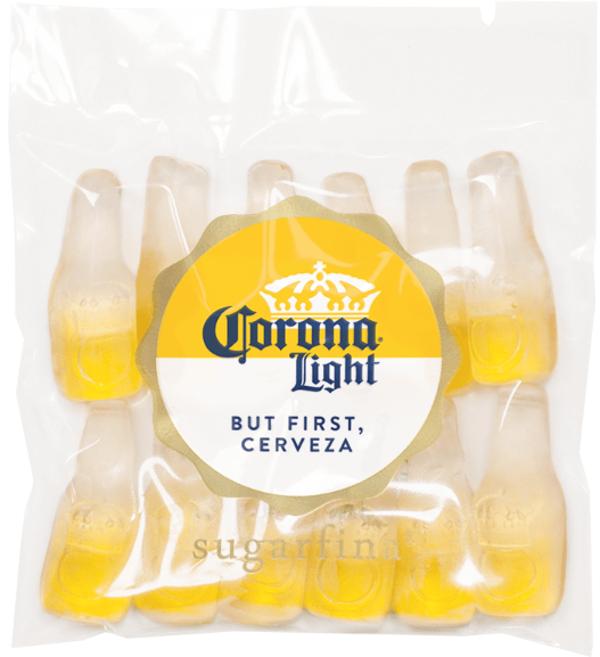 Zakje met Corona snoepjes Zakje met Corona snoepjes